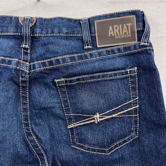 Ariat Other - Ariat M5 Dennis Straight Leg Jeans Mens 36x32 Comet Dark Wash Denim
